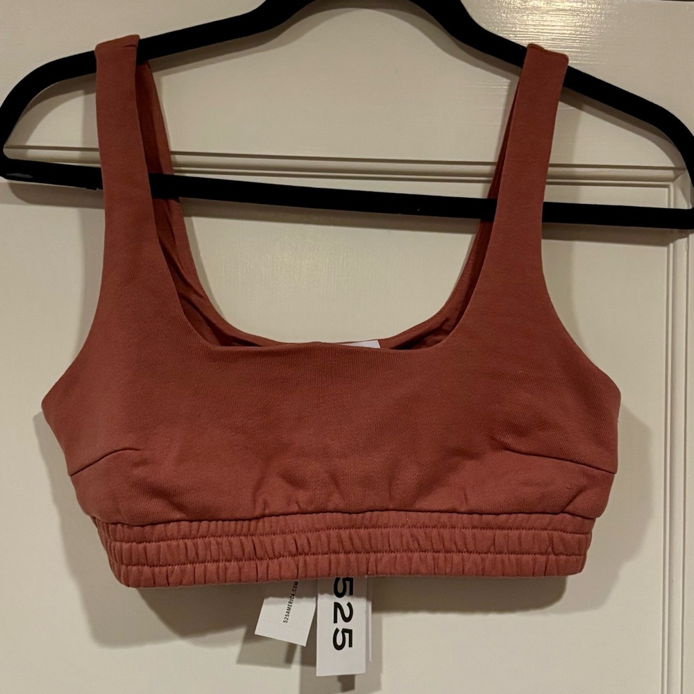 525 AMERICA French Terry Bra Top in Desert Rose